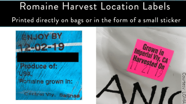 lgma harvest labels