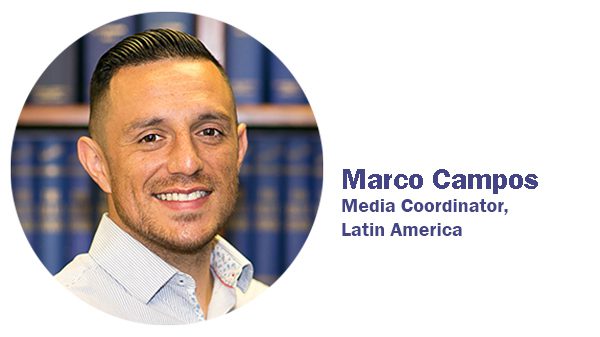 Headshot of Marco Campos, Produce Blue Book's media coordinator for Latin America.