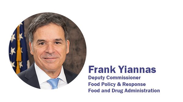 Headshot for Frank Yiannas, Deputy Commissioner for the FDA's Food Policy and Response.