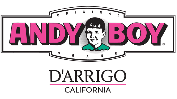 Andy Boy logo with D'Arrigo California location tag.