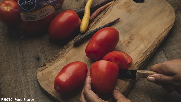 pure flavor organic tomatoes