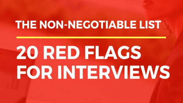 20 red flags for interviews