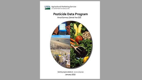 usda pesticide data program report 2022