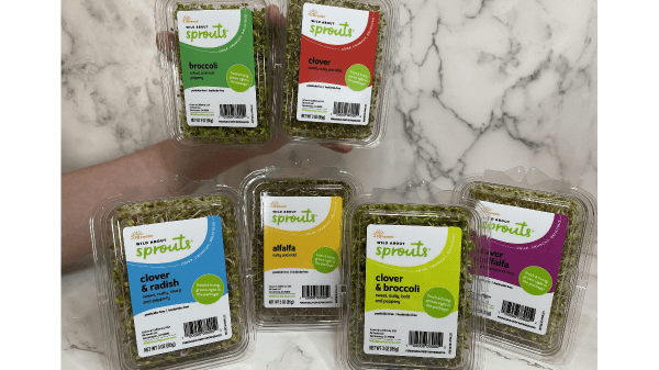 wild about sprouts packaging