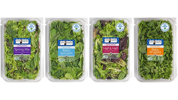 josie's organics plastic reduction salad packaging