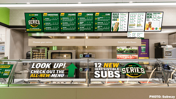 subway menu board