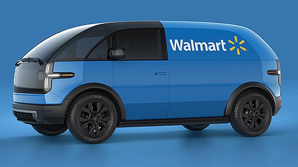wa;mart canoo electric delivery vehicle