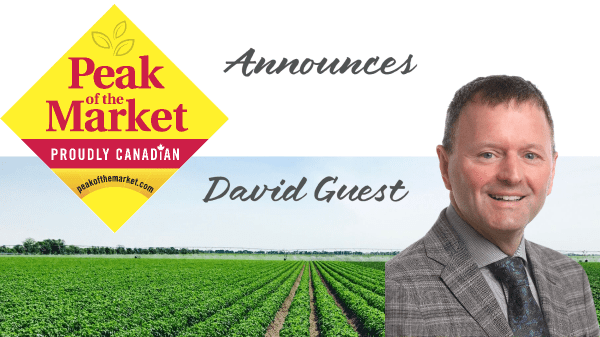 David Guest Joins Peak of the Market Ltd. as Plant Manager
