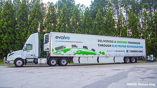 thermo king evolve electric reefer truck