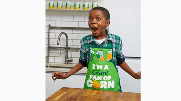 corn kid apron green giant