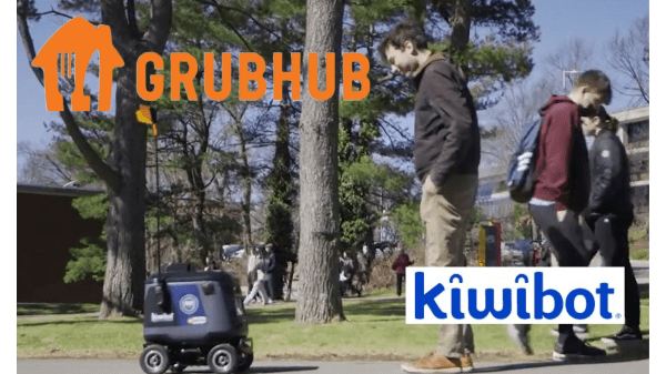 Grubhub and Kiwibot Partner for Robot Delivery on College Campuses
