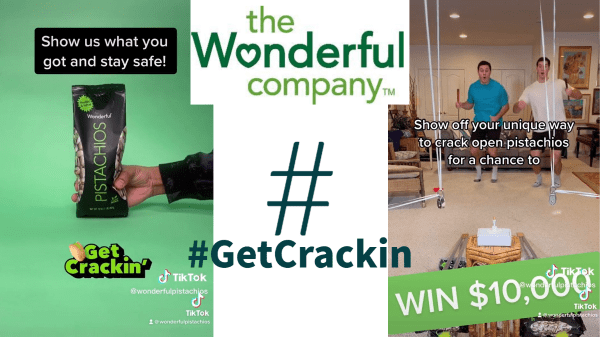 #GetCrackin on TikTok with Wonderful Pistachios' $10,000 Hashtag Challenge