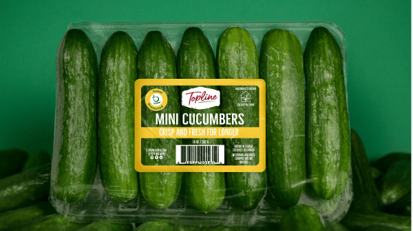 New, ground-breaking technology that adds shelf life to greenhouse grown mini cucumbers