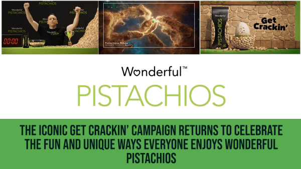 Wonderful Pistachios calls upon the universe, a world champion eater, and TikTok creators to “Get Crackin’”