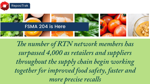 Membership Milestone in ReposiTrak Traceability Network (RTN) for FSMA 204 Compliance reaches