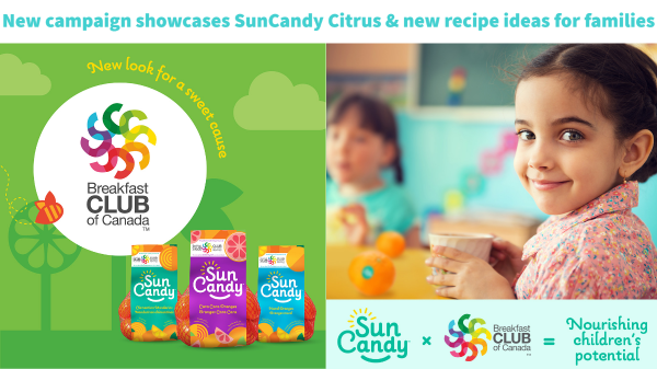 Suncandy Citrus and Breakfast Club of Canada kick off National Nutrition Month with new partnership