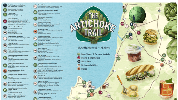 Monterey County, CA launches Artichoke Trail showcasing agritourism