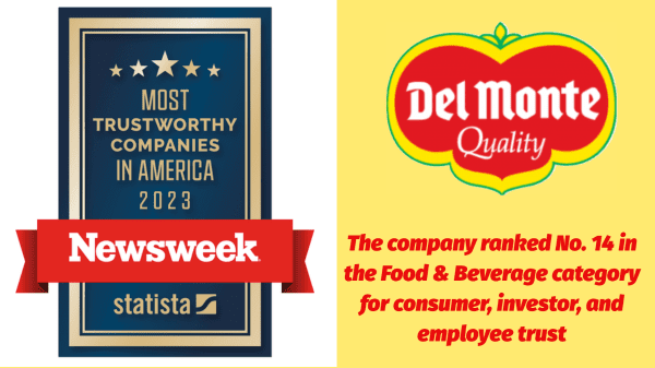 Fresh Del Monte Named One of America’s Most Trusted Companies by Newsweek for the Second Consecutive Year