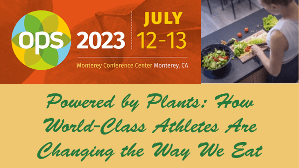 Plant-based athletes: New OPS Ed Session announced
