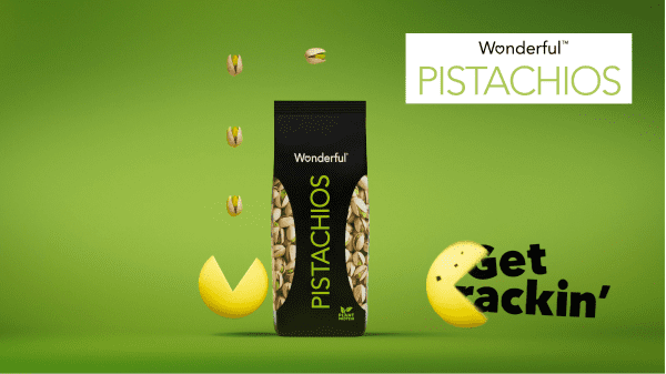 Wonderful Pistachios partners with PAC-MAN for new commercial