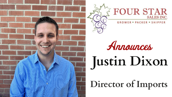 Four Star Fruit Appoints Justin Dixon as Director of Imports