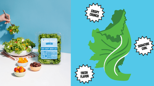 Little Leaf Farms trademarks signature curve of baby lettuce