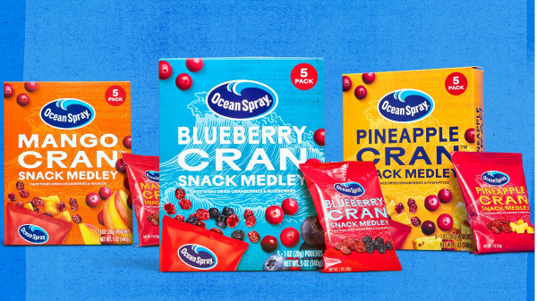 Ocean Spray Introduces Snack Medley, a Perfectly Paired Dried Fruit Mix for Families On The Go