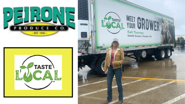 Peirone Connects Growers and Consumers with Taste Local Truck Trailer Campaign