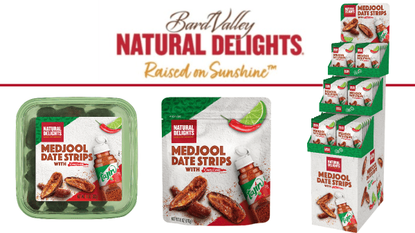 Natural Delights launches new medjool date strips with Tajín