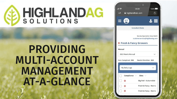 Highland Ag Solutions unveils new feature of the Highland Hub, Compliance Tracker, providing multi-account management at-a-glance