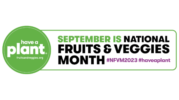 national fruit and veggies month logo 2023