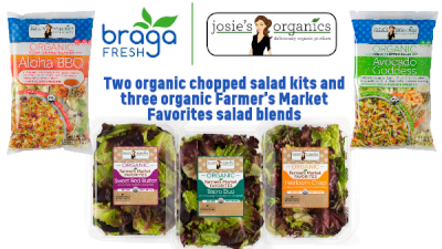 Braga Fresh to debut five Josie's Organic Salad Kits at SEPC