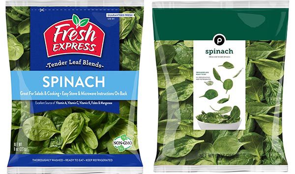 fresh express spinach recall