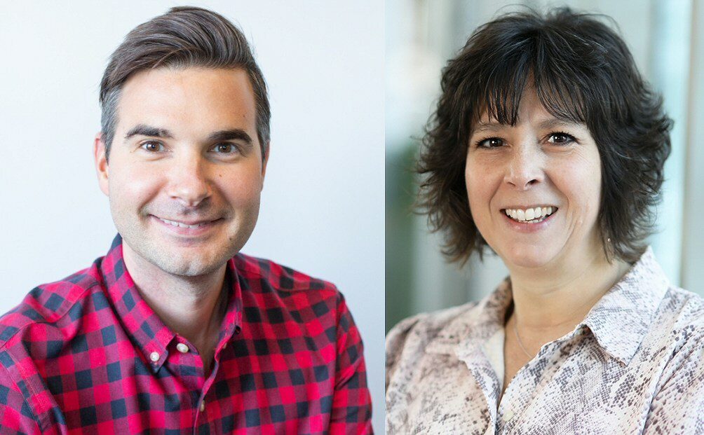Headshots of: Benjamin Walker, Chief Revenue Officer and Regina Picciano, Chief People Officer