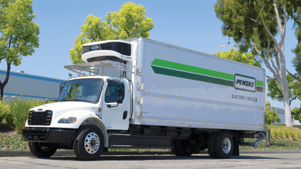 penske electric truck carrier transicold